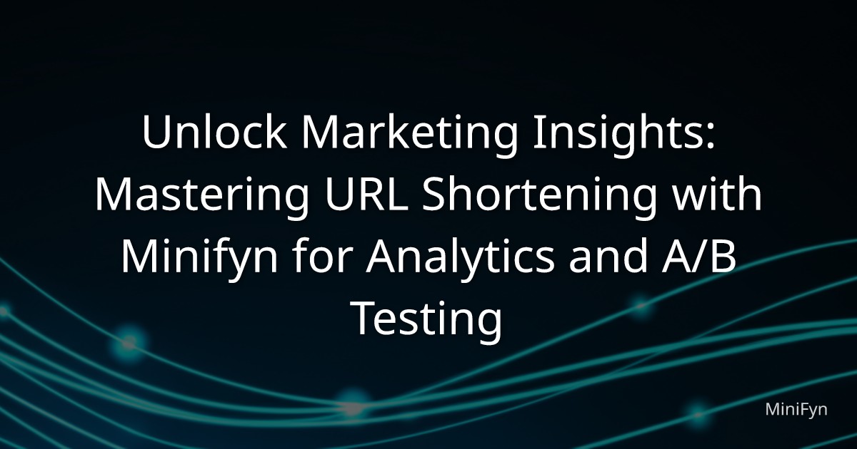 Screenshot of the MiniFyn analytics dashboard